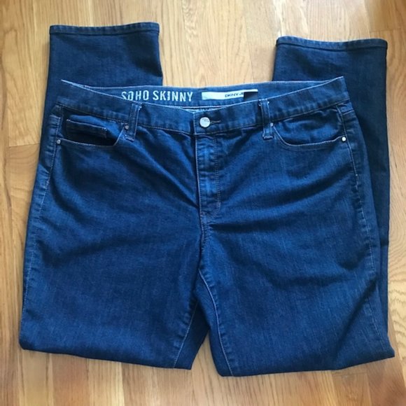 DKNY Jeans Dark Skinny Jeans_Size 14P - Picture 1 of 7